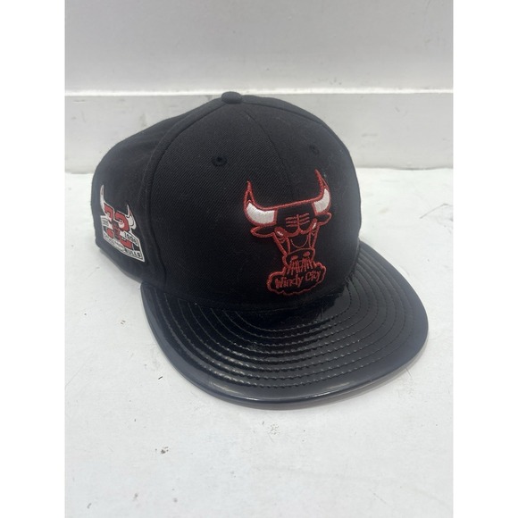 New Era Other - New Era 9Fifty Chicago Bulls Holographic Brim Snapback Hat Adjust NBA Cap Black